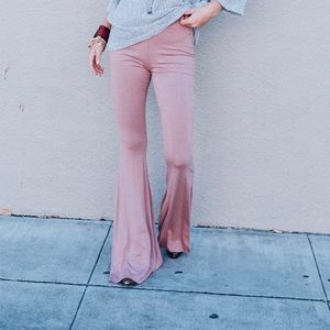 Three Bird Nest mauve flare pants size medium